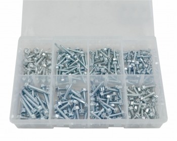Assorted Self Drilling Self Tapping Hex Head Screws (240)